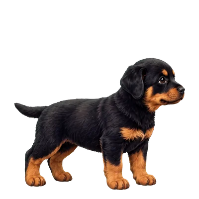 Luna the Rottweiler puppy
